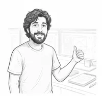 Javier aprobando con el pulgar