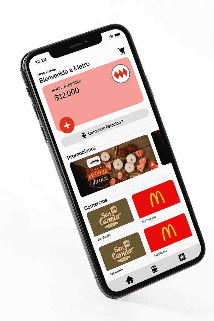 Conexión Metro Stgo y Comercio